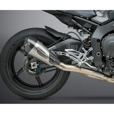 YOSHIMURA EXHAUST RACE ALPHA-T 3QTR SLIP-ON SS-SS-CF WORKS 13100CP520