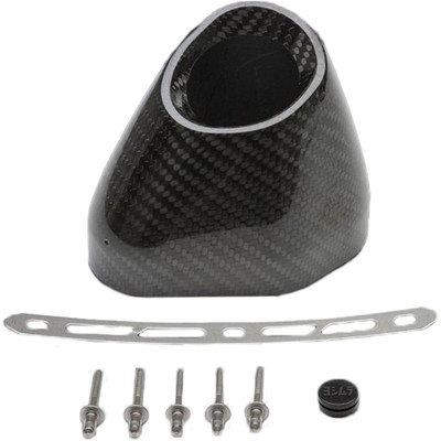 YOSHIMURA END CAP KIT RIGHT SIDE R77 RH CF SLASH-CUT YM7-CFR-K