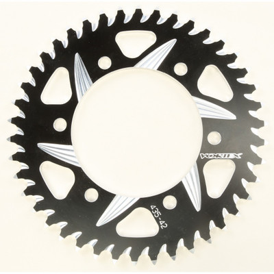 VORTEX REAR CAT5 SPROCKET ALUMINUM 42T-520 BLK KAW/SUZ/YAM 435ZK-42