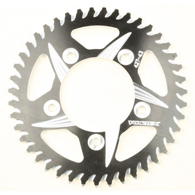 VORTEX REAR CAT5 SPROCKET ALUMINUM 43T-530 BLK KAW 427ZK-43