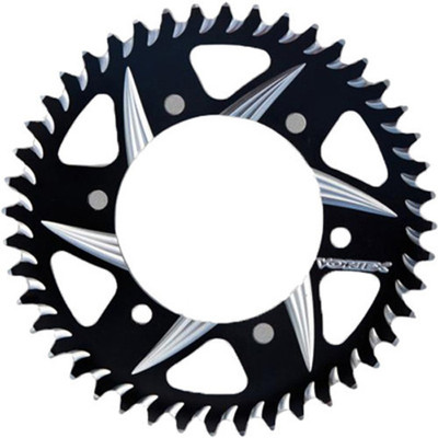 VORTEX REAR CAT5 SPROCKET ALUMINUM 43T-520 BLK KAW/SUZ/YAM 435ZK-43