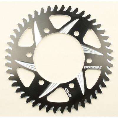 VORTEX REAR CAT5 SPROCKET ALUMINUM 46T-520 BLK KAW/SUZ/YAM 435ZK-46