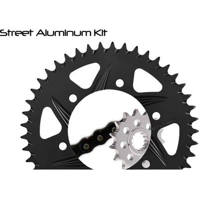 VORTEX SPROCKET/CHAIN KIT STL/ALU 15/48T BLK SX3 520-116L BLK CK6229