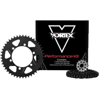 VORTEX SPROCKET/CHAIN KIT STL/ALU 14/47T BLK RX3 520-110L BLK CK6257