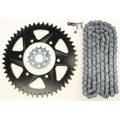 VORTEX SPROCKET/CHAIN KIT STL/ALU 16/49T BLK RX3 520-120L BLK CK6360