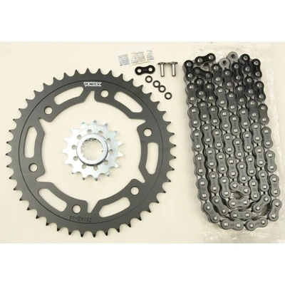 VORTEX SPROCKET/CHAIN KIT STL/STL 15/44T SIL SX3 520-112L BLK CK6343