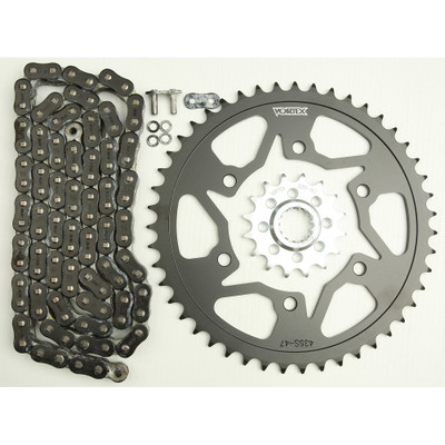 VORTEX SPROCKET/CHAIN KIT STL/STL 16/47T SIL RX3 520-118L BLK CK6362