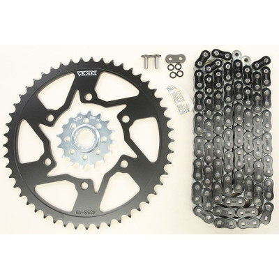 VORTEX SPROCKET/CHAIN KIT STL/STL 16/49T SIL RX3 520-120L BLK CK6364
