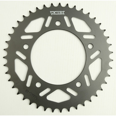 VORTEX REAR SPROCKET STEEL 43T-520 BLACK YAM 642AS-43