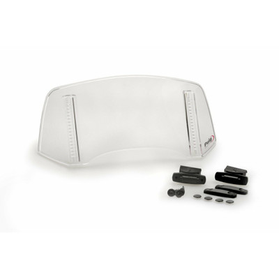 PUIG MULTI-ADJUSTABLE VISOR 2.0 CLIP-ON CLEAR 300X130MM 20764W