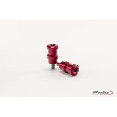 PUIG SWINGARM SPOOLS HI-TECH 8MM RED 2/PK 5923R