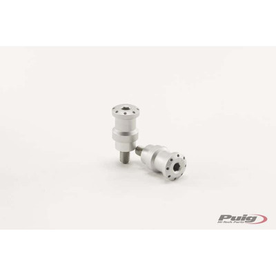 PUIG SWINGARM SPOOLS HI-TECH 8MM SILVER 2/PK 5923P