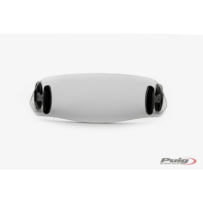 PUIG VISOR MULTI-ADJUSTABLE CLIP-ON SMOKE 95X255MM 6320H