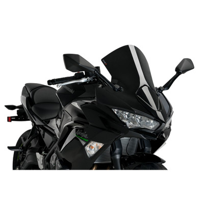 PUIG WINDSCREEN R-RACER BLACK KAW 3880N