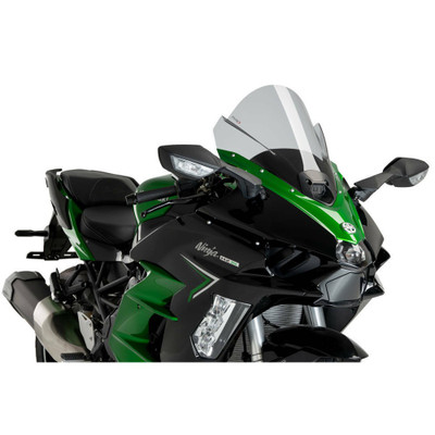 PUIG WINDSCREEN Z-RACING SMOKE KAW 21714H