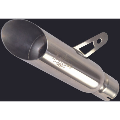 VOODOO SHORTY EXHAUST SINGLE MUFFLER POLISHED VER1L5P