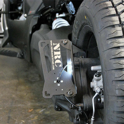 NEW RAGE CYCLES SIDE MOUNT LICENSE PLATE CAN RYKER-SIDE