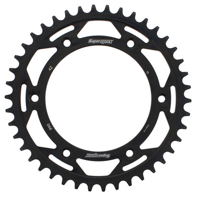 SUPERSPROX REAR SPROCKET STEEL 42T-520 BLK HUSQ/KTM RFE-990-42-BLK