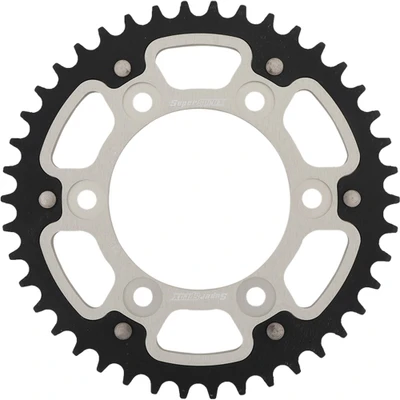 SUPERSPROX REAR STEALTH SPROCKET ALU/STL 42T-520 SLV DUC RST-735-42-SLV