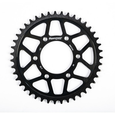 SUPERSPROX REAR EDGE SPROCKET STEEL 43T-520 BLK KAW/POL RFA-478-43-BLK