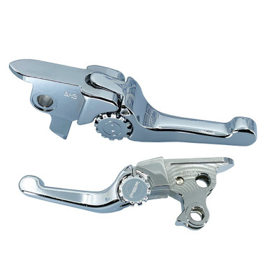 PSR ANTHEM SHORTY LEVER SET CHROME FLT 21-24 CABLE CLUTCH 12-01666-20
