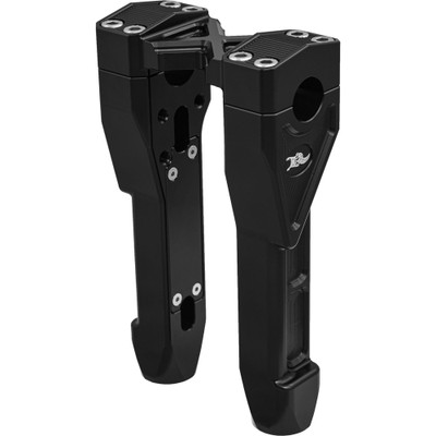 KENS FACTORY NL 1-1/8" X-RISER 10" STRAIGHT BLACK KFR-04-1.125
