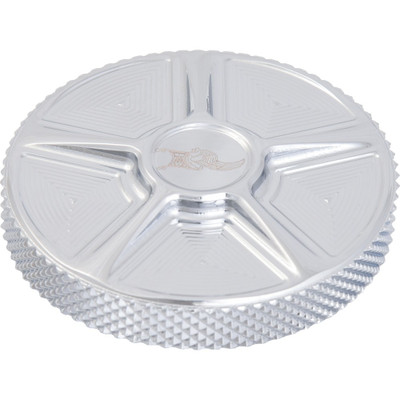 KENS FACTORY NL GAS CAP FIVE CHROME DUMMY CAP FOR M8 LH KFC-08