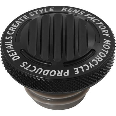KENS FACTORY NL GAS CAP FINNED BLACK RACHET SCREW RH KFC-10