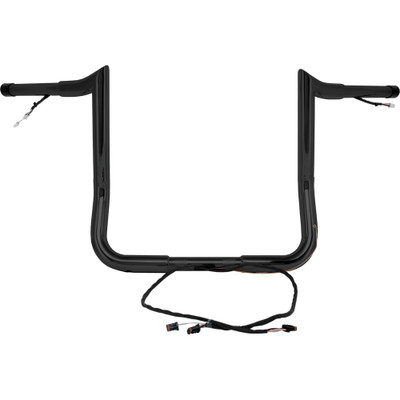 BAGGERNATION 14" MONKEY BAGGER BAR PREWIRED SATIN BLACK `14-23 FLH/FLT MBBPW-14 B