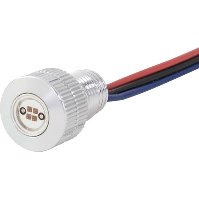 BAGGERNATION LIGHTNING BOLTS RED LED SILVER BOLTS-BRK-S