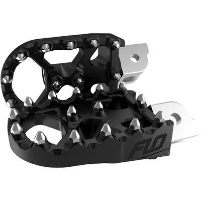 FLO MOTORSPORTS MOTO STYLE FOOTPEG SET BLACK M8 SOFTAIL FPEG-800-3