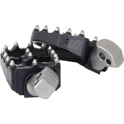 FLO MOTORSPORTS MOTO STYLE PASSENGER PEGS BLACK M8 SOFTAIL FPEG-800-5