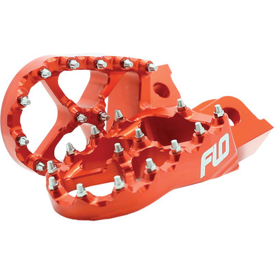 FLO MOTORSPORTS PRO SERIES FOOT PEGS ORANGE FPEG-795-4ORG