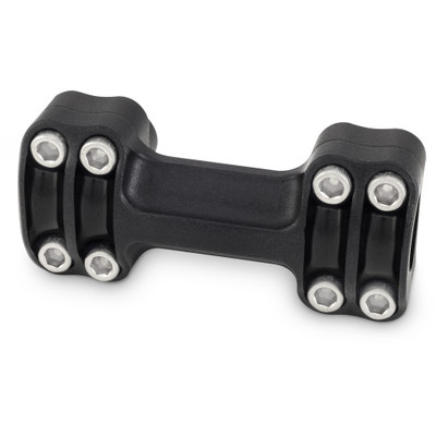 BURLY BRAND REAPER 1-1/2" RISERS 1" BAR ONE PIECE - TEXTURE BLACK B12-8013TB