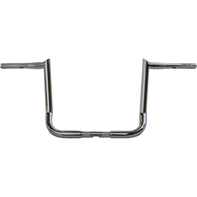 WILD 1 CHUBBY 14" HOOKED BAGGER CHROME WO594