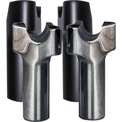 WILD 1 CHUBBY 3.5" STRAIGHT RISERS BLACK WO529B