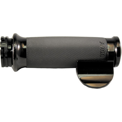 AVON CUSTOM CONTOUR GRIPS CABLE THROTTLE BOSS BLACK CC-86-ANO-BOSS