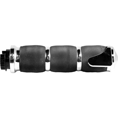 AVON AIR CUSHIONED GRIPS HEATED W/THROTTLE BOSS BLACK MT-AIR-90-A-B-H