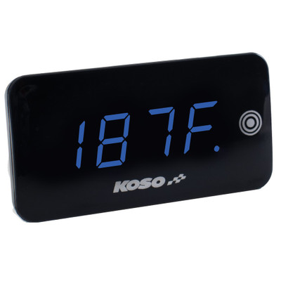KOSO Super Slim Touch Screen Volt & Temp Gauge