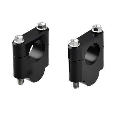 DRC 1 1/8" HANDLEBAR RISERS 30MM BLACK ZE53-02301