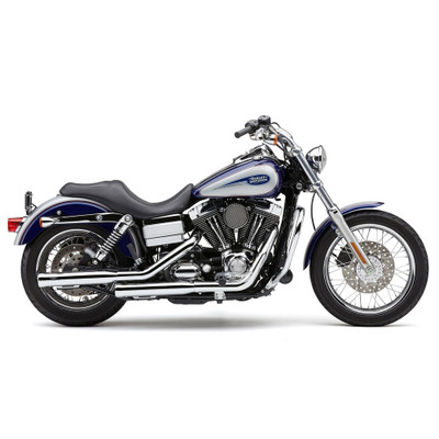 COBRA 3" NH SERIES SLIP-ONS CHROME DYNA 91-17