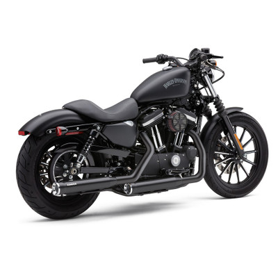 COBRA 3" RPT SLIP-ONS BLACK SPORTSTER 04-13