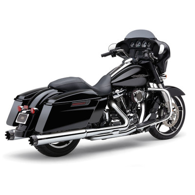 COBRA 4" DUAL CUT TIP SLIP-ON CHROME FLH/FLT 95-16