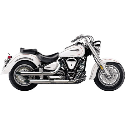 COBRA BLVD SLASHCUT SLIP ON CHROME YAM V-STAR 1100 2173SC