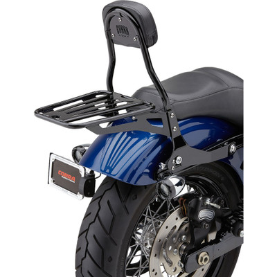 COBRA DETACHABLE BACKREST ROUND BLACK DYNA 06-17 602-2004B