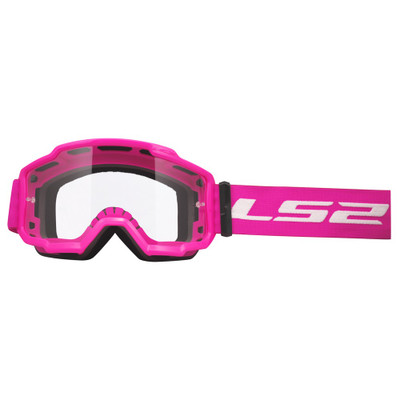 LS2 Charger Goggle Pink with Clear Lens