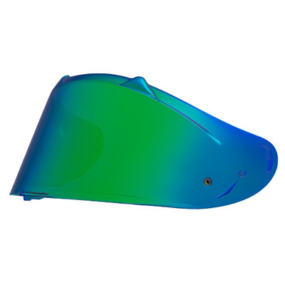 LS2 Challenger II/Dragon Carbon Outer Shield with Horns Dark Electron Green Iridium