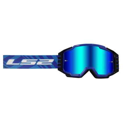 LS2 Charger Pro Youth Goggle Blue with Blue Iridium Lens
