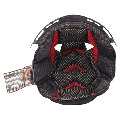 LS2 Dragon Carbon Liner Black Red Red S