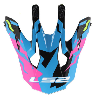 LS2 Gate II Peak Electra Gloss Blue Pink Green